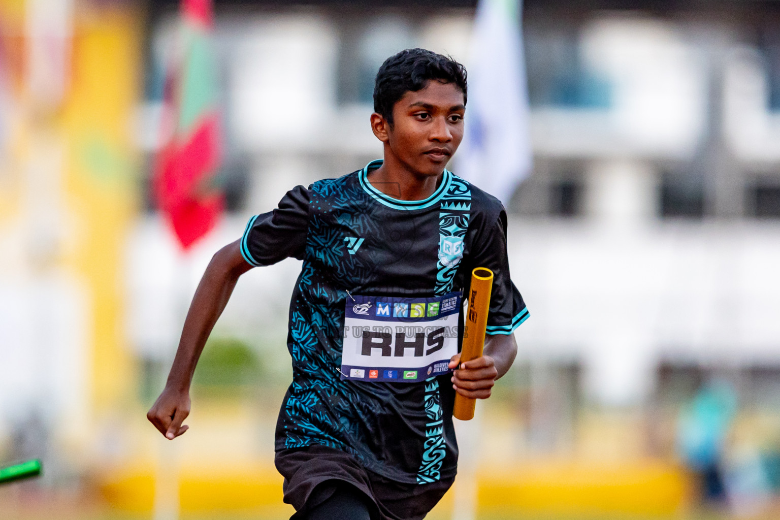 Day 4 of MWSC Interschool Athletics Championships 2024 held in Hulhumale Running Track, Hulhumale, Maldives on Tuesday, 12th November 2024. Photos by: Nausham Waheed / Images.mv