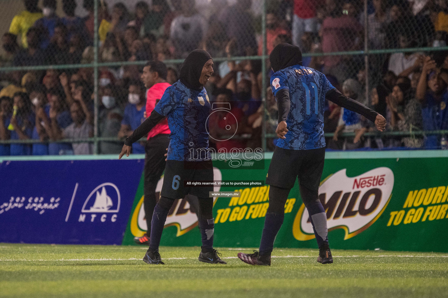 Ports Limited vs WAMCO - in the Finals 18/30 Women's Futsal Fiesta 2021 held in Hulhumale, Maldives on 18 December 2021. Photos by Nausham Waheed & Shuu Abdul Sattar