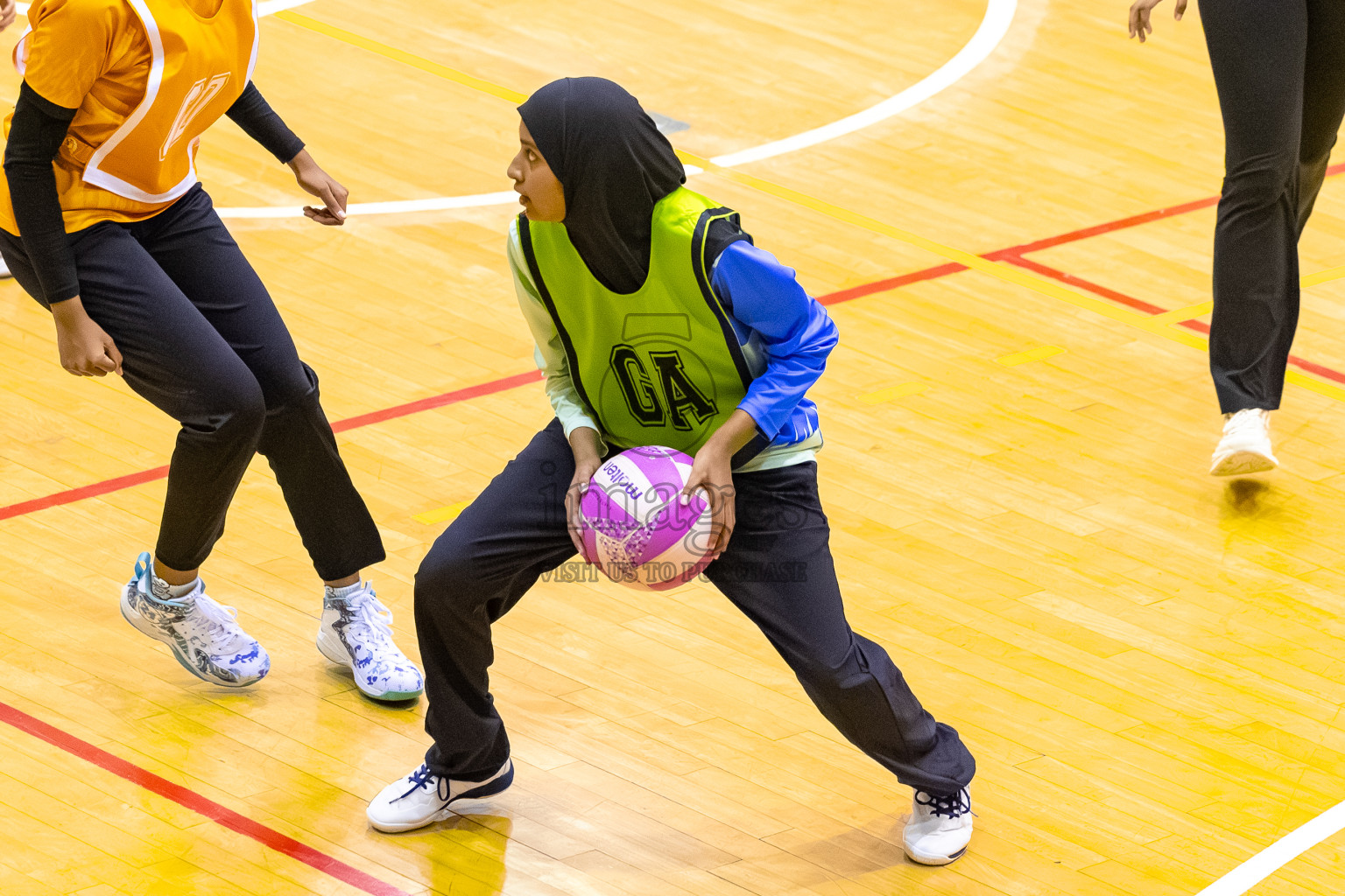 Day 8 of 24th Milo Netball Association Championship was held in Social Center at Male', Maldives on Monday, 8th September 2025. Photos: Mohamed Mahfooz Moosa / images.mv