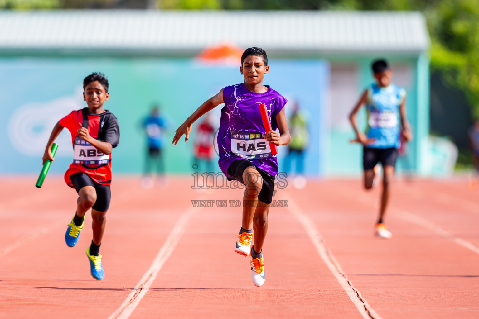 Day 6 of MWSC Interschool Athletics Championships 2024 held in Hulhumale Running Track, Hulhumale, Maldives on Thursday, 14th November 2024. Photos by: Nausham Waheed / Images.mv