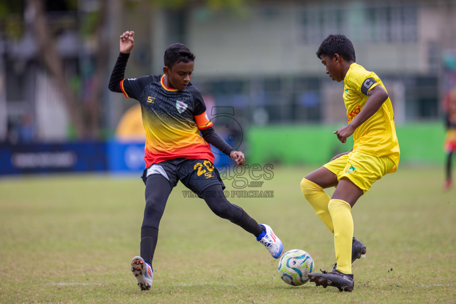 Eagles vs Maziya (U12) in Dhivehi Youth League 2024 - Day 2. Matches held at Henveiru Stadium on 22nd November 2024 , Friday. Photos: Shuu Abdul Sattar/ Images.mv