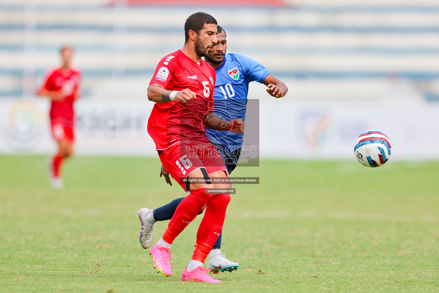 Lebanon vs Maldives in SAFF Championship 2023 held in Sree Kanteerava Stadium, Bengaluru, India, on Tuesday, 28th June 2023. Photos: Nausham Waheed, Hassan Simah / images.mv