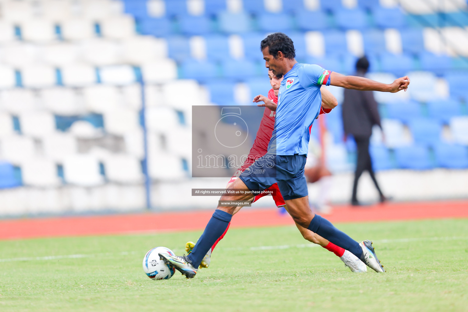 Lebanon vs Maldives in SAFF Championship 2023 held in Sree Kanteerava Stadium, Bengaluru, India, on Tuesday, 28th June 2023. Photos: Nausham Waheed, Hassan Simah / images.mv