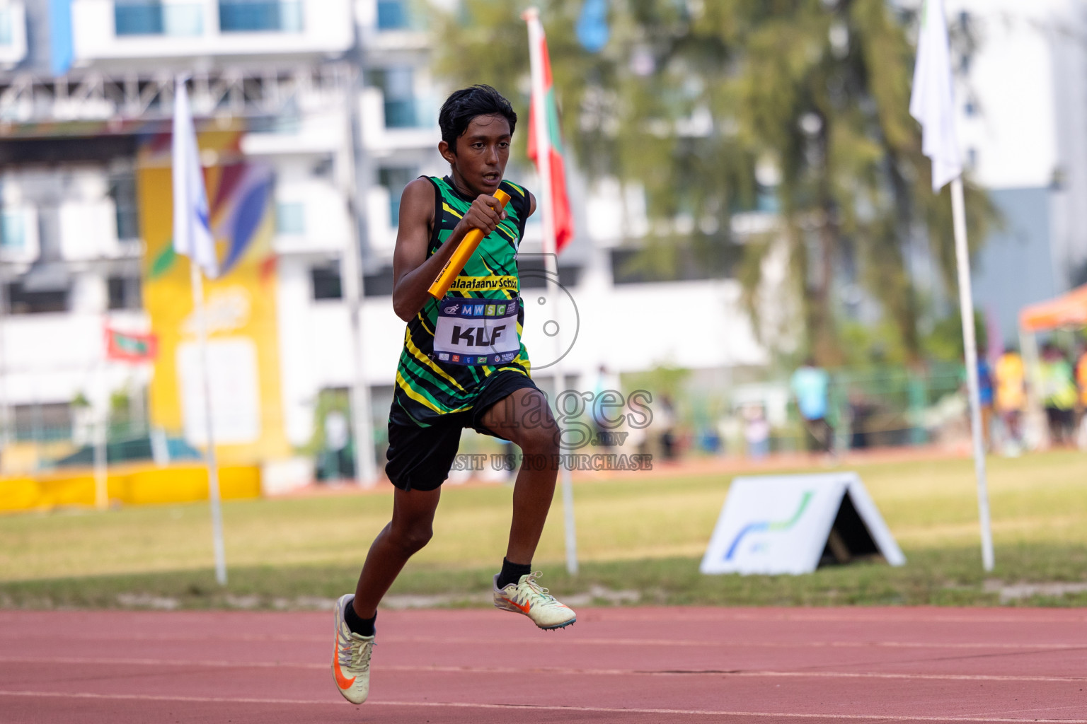 Day 5 of MWSC Interschool Athletics Championships 2024 held in Hulhumale Running Track, Hulhumale, Maldives on Wednesday, 13th November 2024. Photos by: Ismail Thoriq / Images.mv