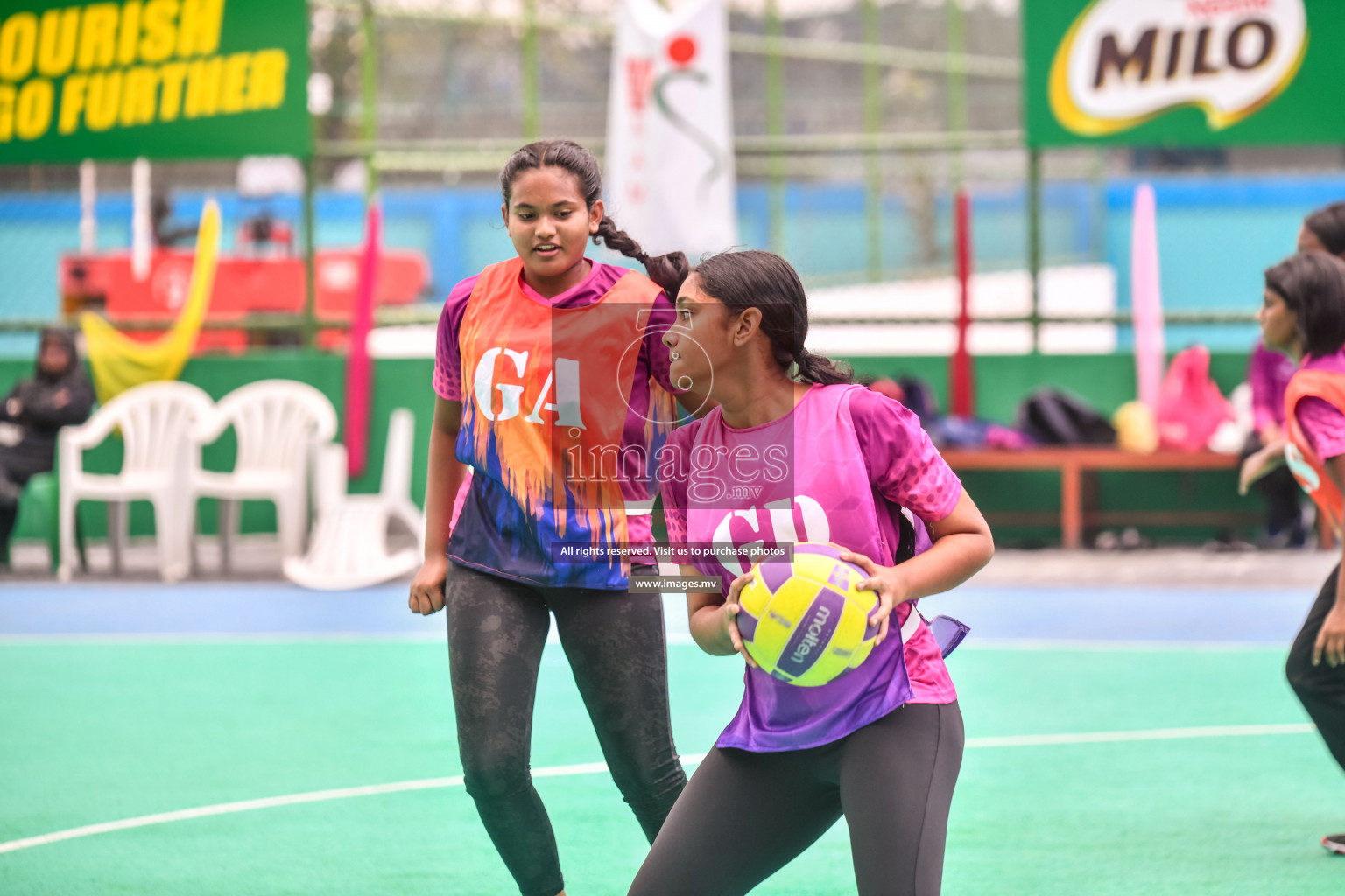 Day 10 of Junior Netball Championship 2022 held in Male', Maldives. Photos by Nausham Waheed