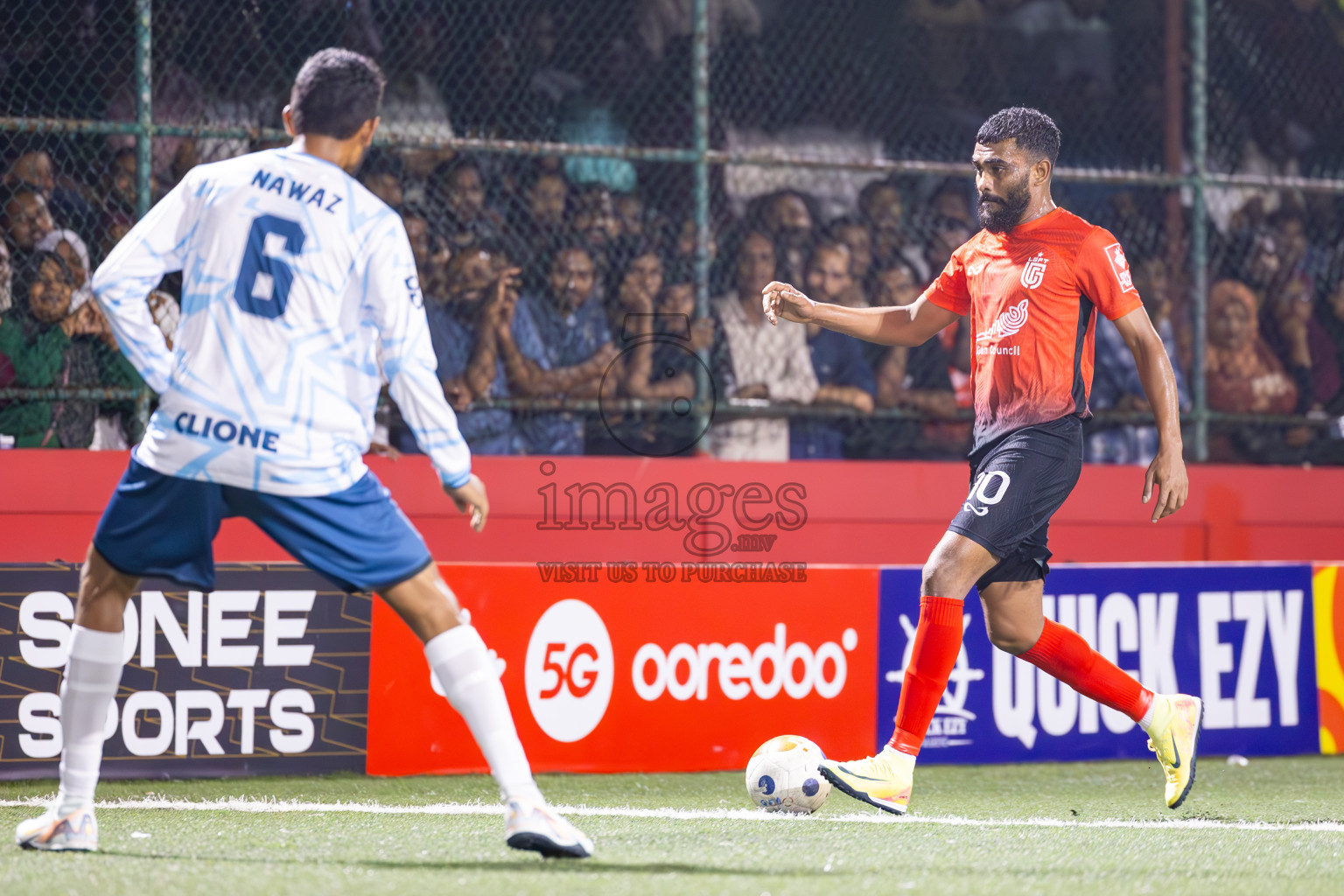 L Gan vs L Maabaidhoo in Day 14 of Golden Futsal Challenge 2025 was held on Saturday, 18th January 2025, in Hulhumale', Maldives. Photos: Ismail Thoriq / images.mv