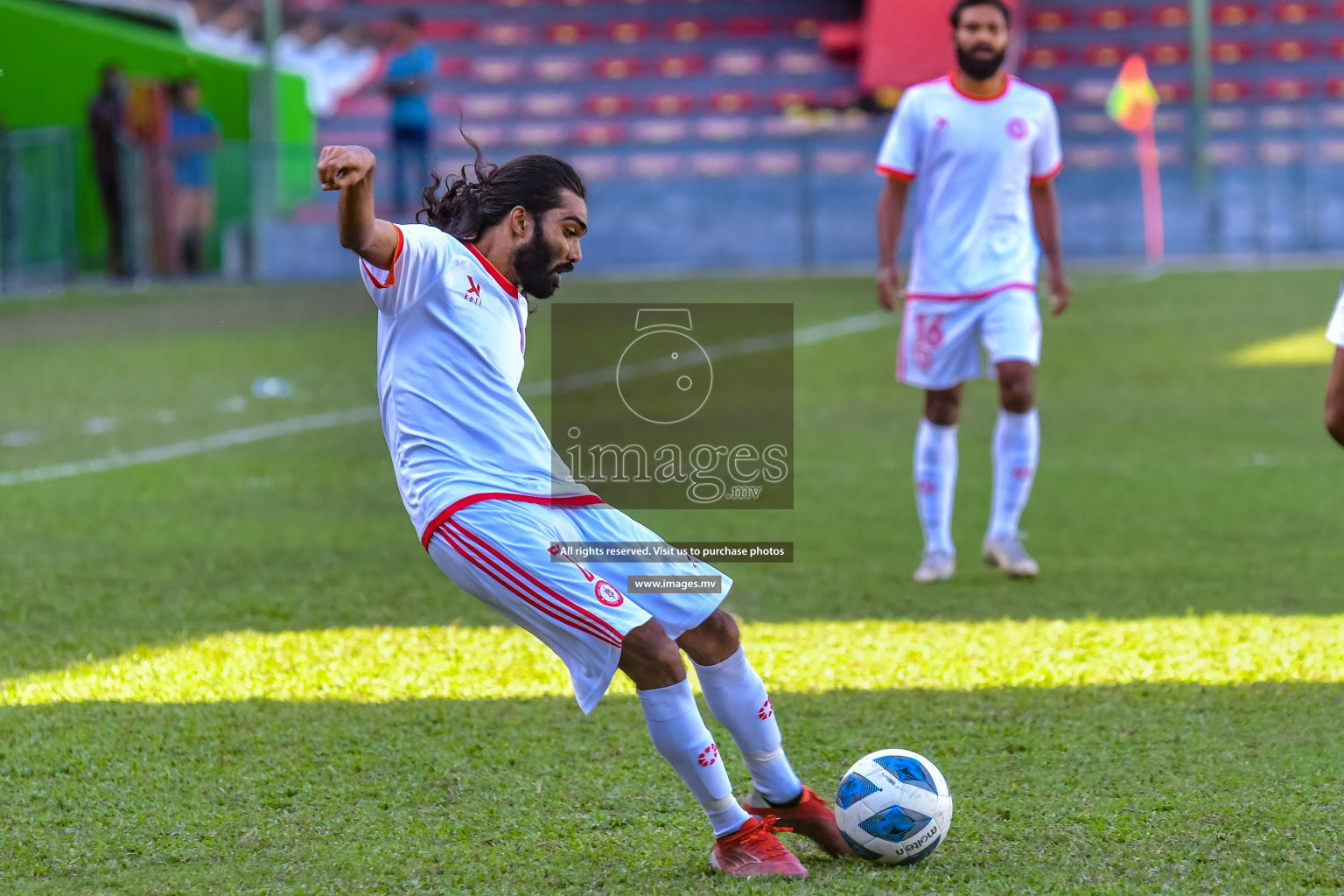 Buru Sports Club vs New Radiant Sports Club in the 2nd Division 2022 on 14th Aug 2022, held in National Football Stadium, Male', Maldives Photos: Nausham Waheed / Images.mv