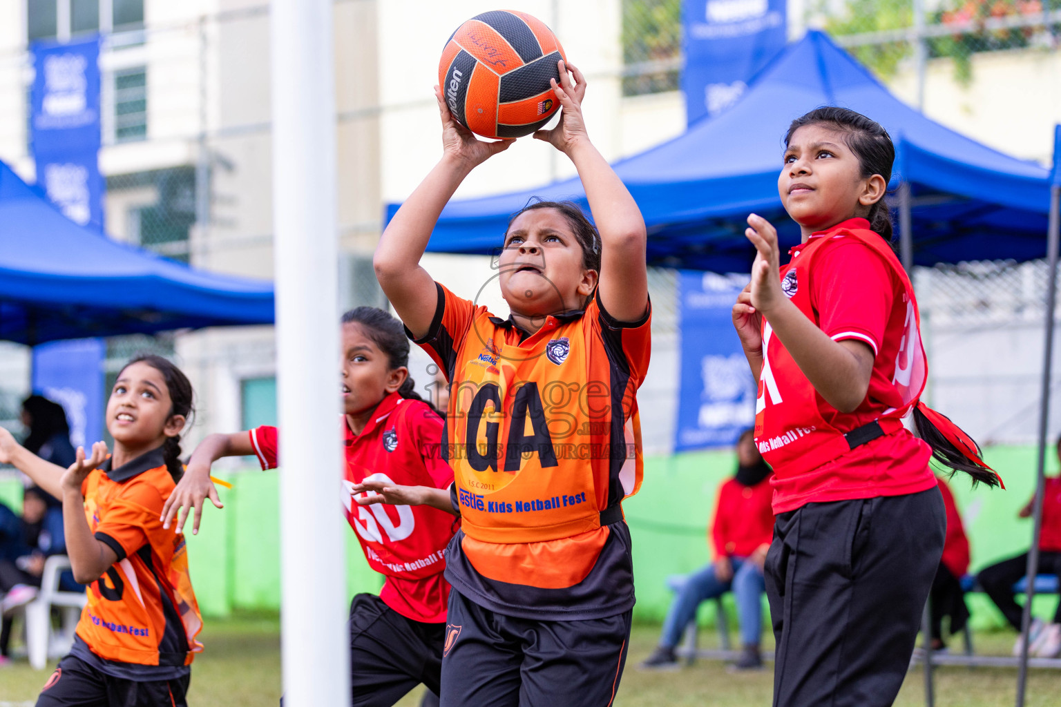 Day 3 of Nestle' Kids Netball Fiesta 2023 held in Henveyru Stadium, Male', Maldives on Saturday, 2nd December 2023. Photos by Nausham Waheed / Images.mv