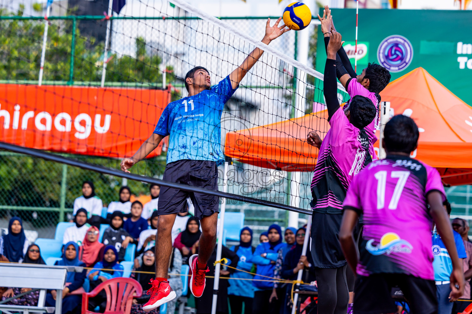 Day 13 of Interschool Volleyball Tournament 2024 was held in Ekuveni Volleyball Court at Male', Maldives on Thursday, 5th December 2024. Photos: Nausham Waheed / images.mv