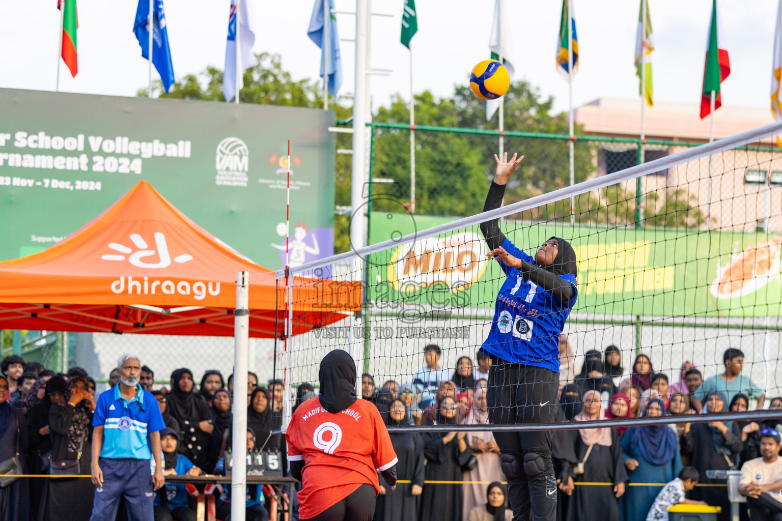 Day 6 of Interschool Volleyball Tournament 2024 was held in Ekuveni Volleyball Court at Male', Maldives on Thursday, 28th November 2024.
Photos: Ismail Thoriq / images.mv