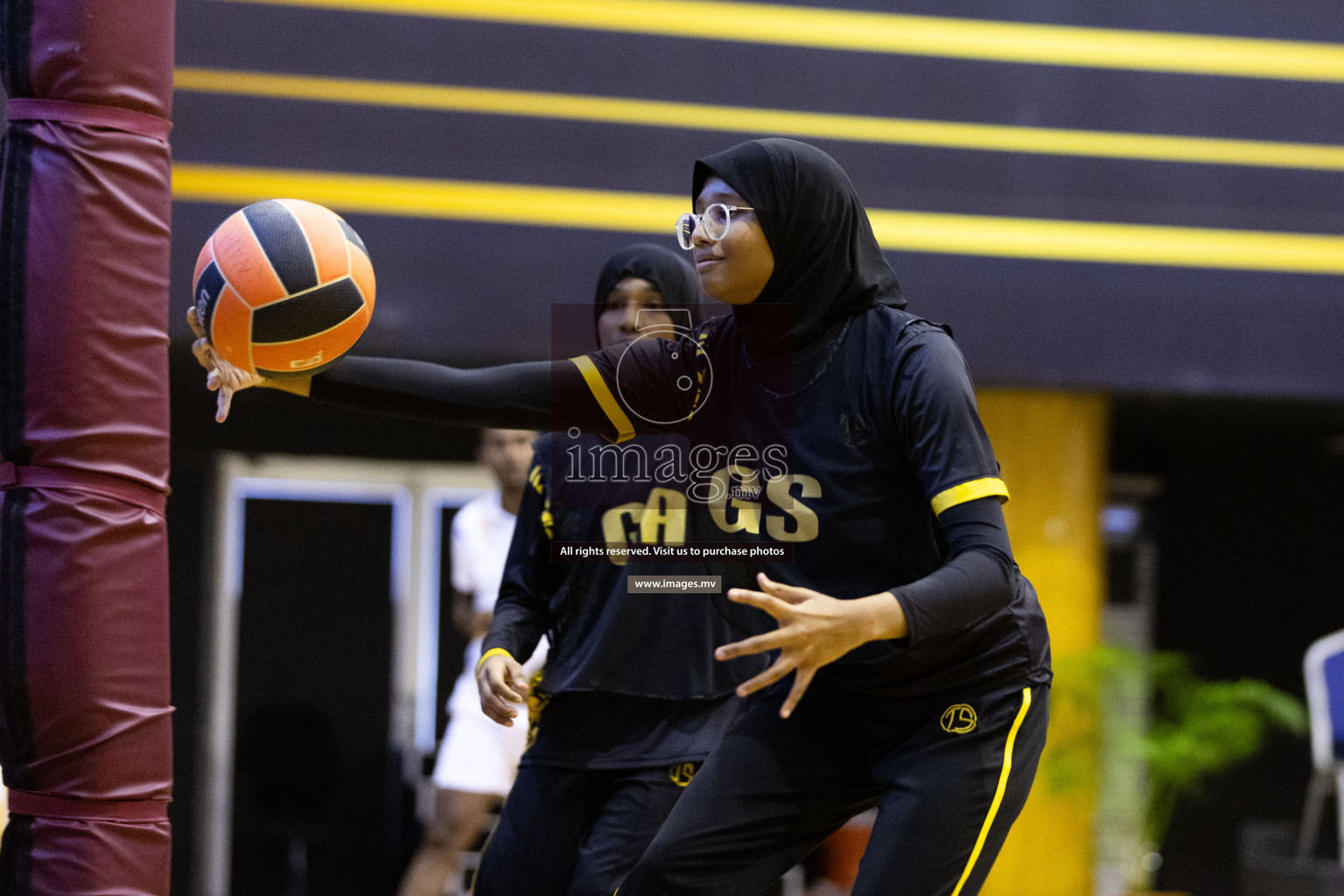 Day 10 of 24th Interschool Netball Tournament 2023 was held in Social Center, Male', Maldives on 5th November 2023. Photos: Nausham Waheed / images.mv