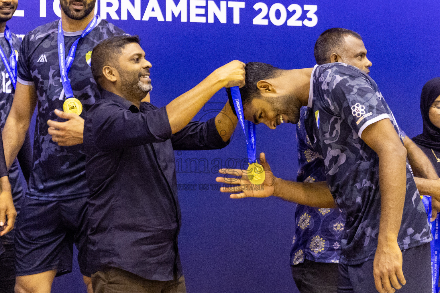Final of Men's Division of Volleyball Association Cup 2023 held in Male', Maldives on Wednesday, 10th January 2024 at Social Center Indoor Hall Photos By: Nausham Waheed /images.mv