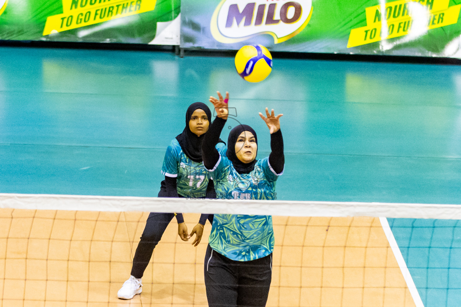 Day 2 of Women's Division of Milo VAM Cup 2024 held in Male', Maldives on Wednesday, 9th July 2024 at Social Center Indoor Hall Photos By: Nausham Waheed / images.mv