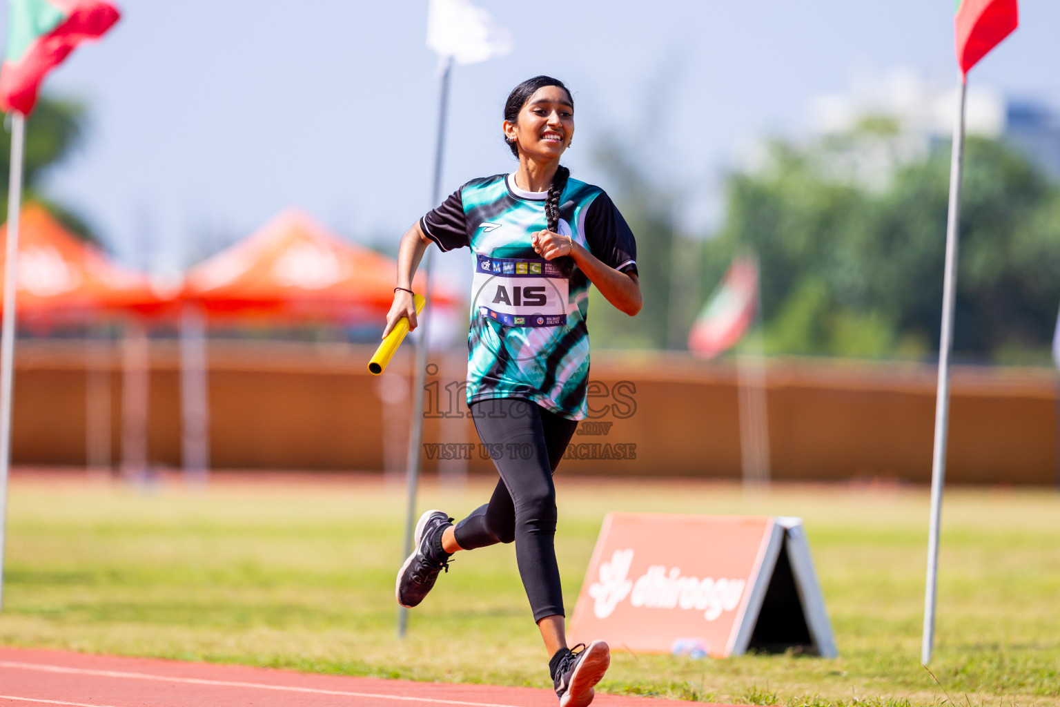 Day 6 of MWSC Interschool Athletics Championships 2024 held in Hulhumale Running Track, Hulhumale, Maldives on Thursday, 14th November 2024. Photos by: Nausham Waheed / Images.mv