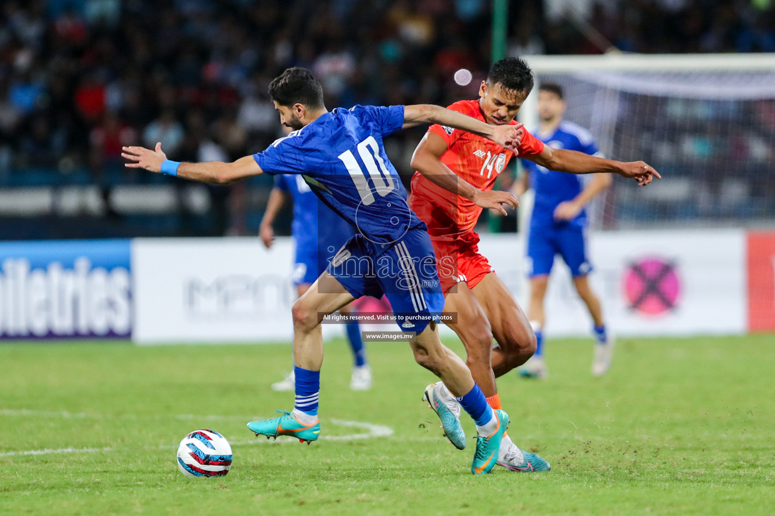 Kuwait vs India in the Final of SAFF Championship 2023 held in Sree Kanteerava Stadium, Bengaluru, India, on Tuesday, 4th July 2023. Photos: Nausham Waheed, Hassan Simah / images.mv