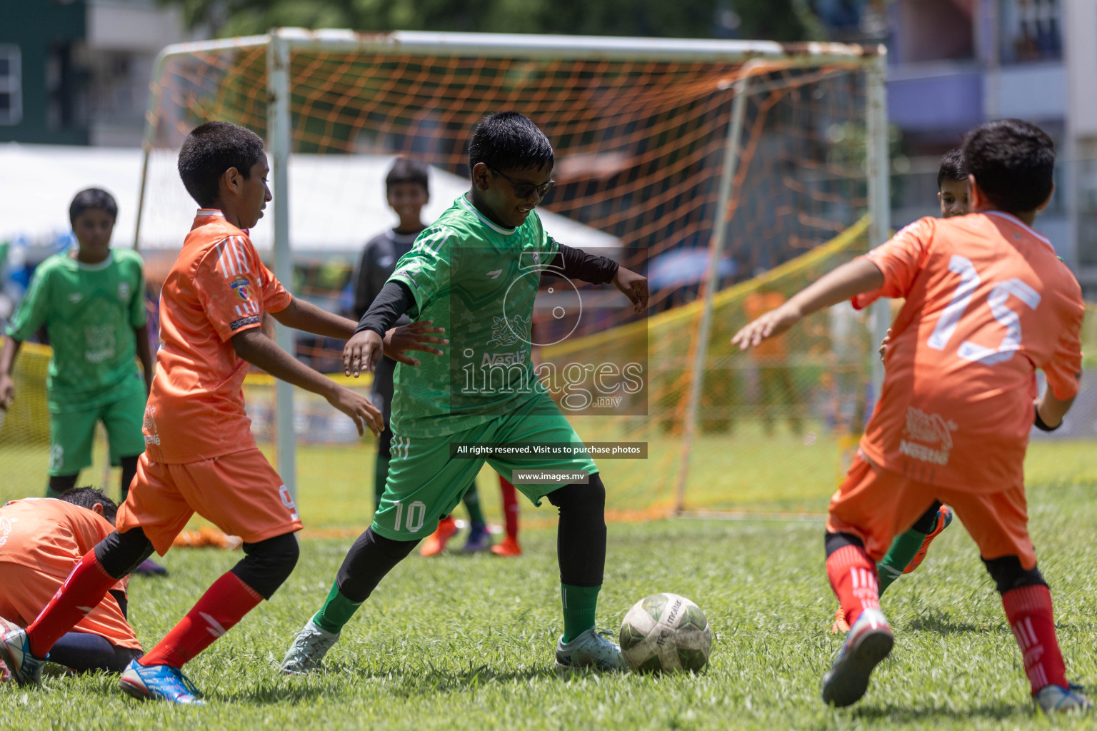 Day 1 of Nestle kids football fiesta, held in Henveyru Football Stadium, Male', Maldives on Wednesday, 11th October 2023 Photos: Shut Abdul Sattar/ Images.mv