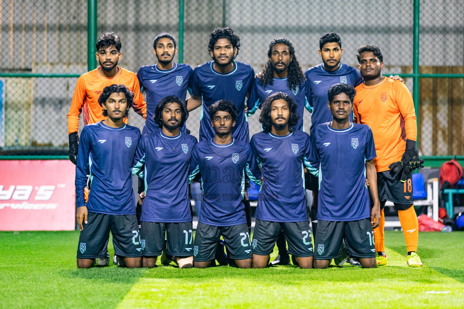 Nova SC vs Giraavarianz in Day 1 of BG Futsal Challenge 2024 was held on Thursday, 12th March 2024, in Male', Maldives Photos: Nausham Waheed / images.mv