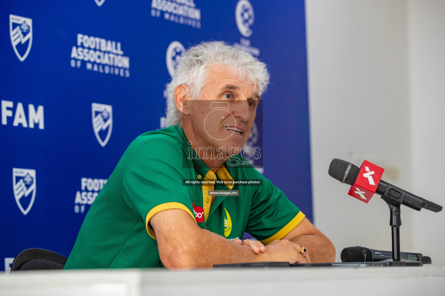 Charity Shield 2023 Pre Match Press Conference held in National Football Stadium, Male', Maldives Photos: Nausham Waheed / Images.mv