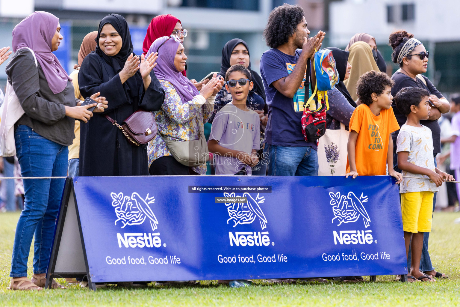 Day 2 of Nestle' Kids Netball Fiesta 2023 held in Henveyru Stadium, Male', Maldives on Thursday, 1st December 2023. Photos by Nausham Waheed / Images.mv