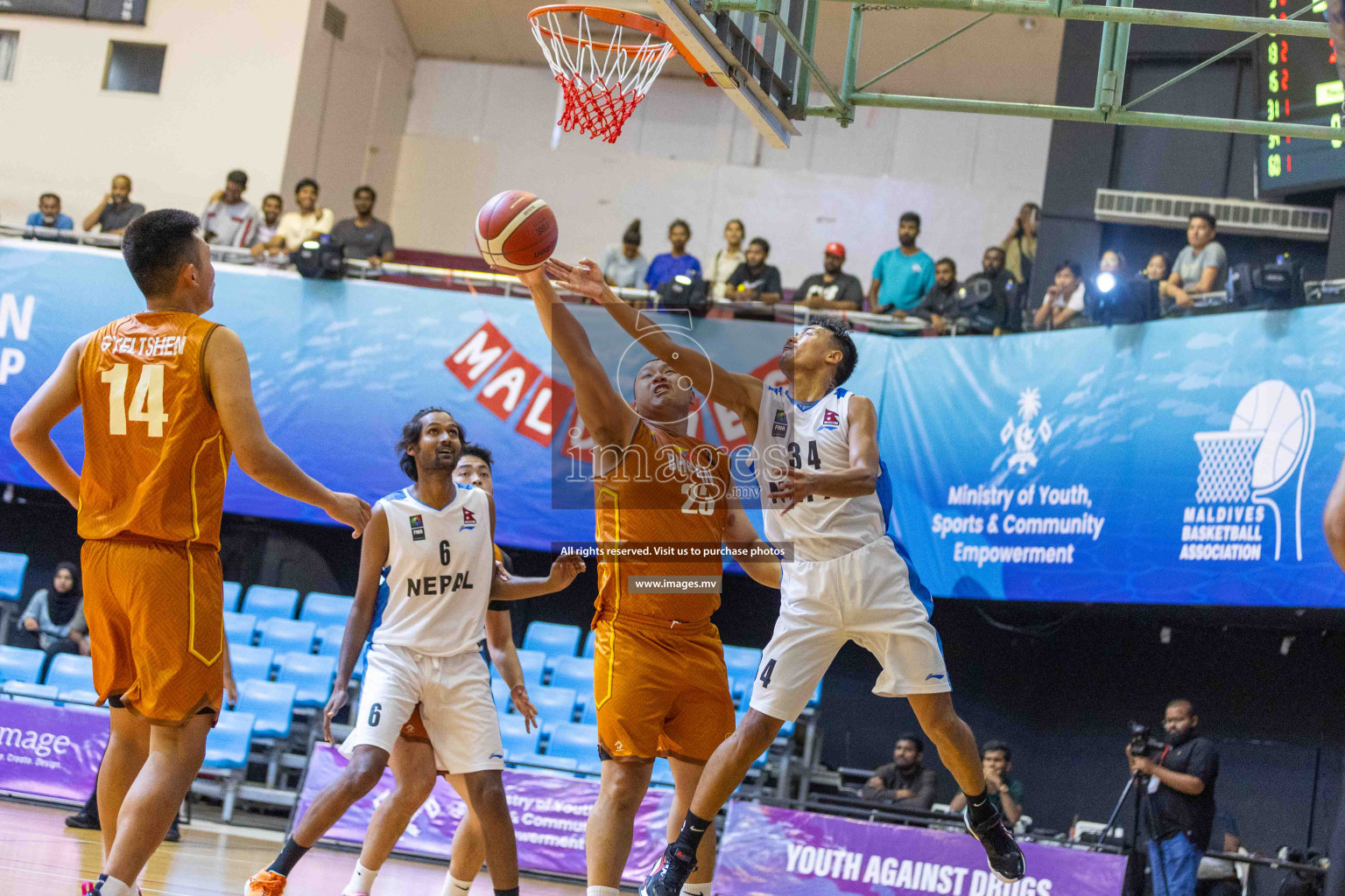 Bhutan vs Nepal in the semi final of Five Nation Championship 2023 was held in Social Center, Male', Maldives on Tuesday, 20th June 2023. Photos: Ismail Thoriq / images.mv