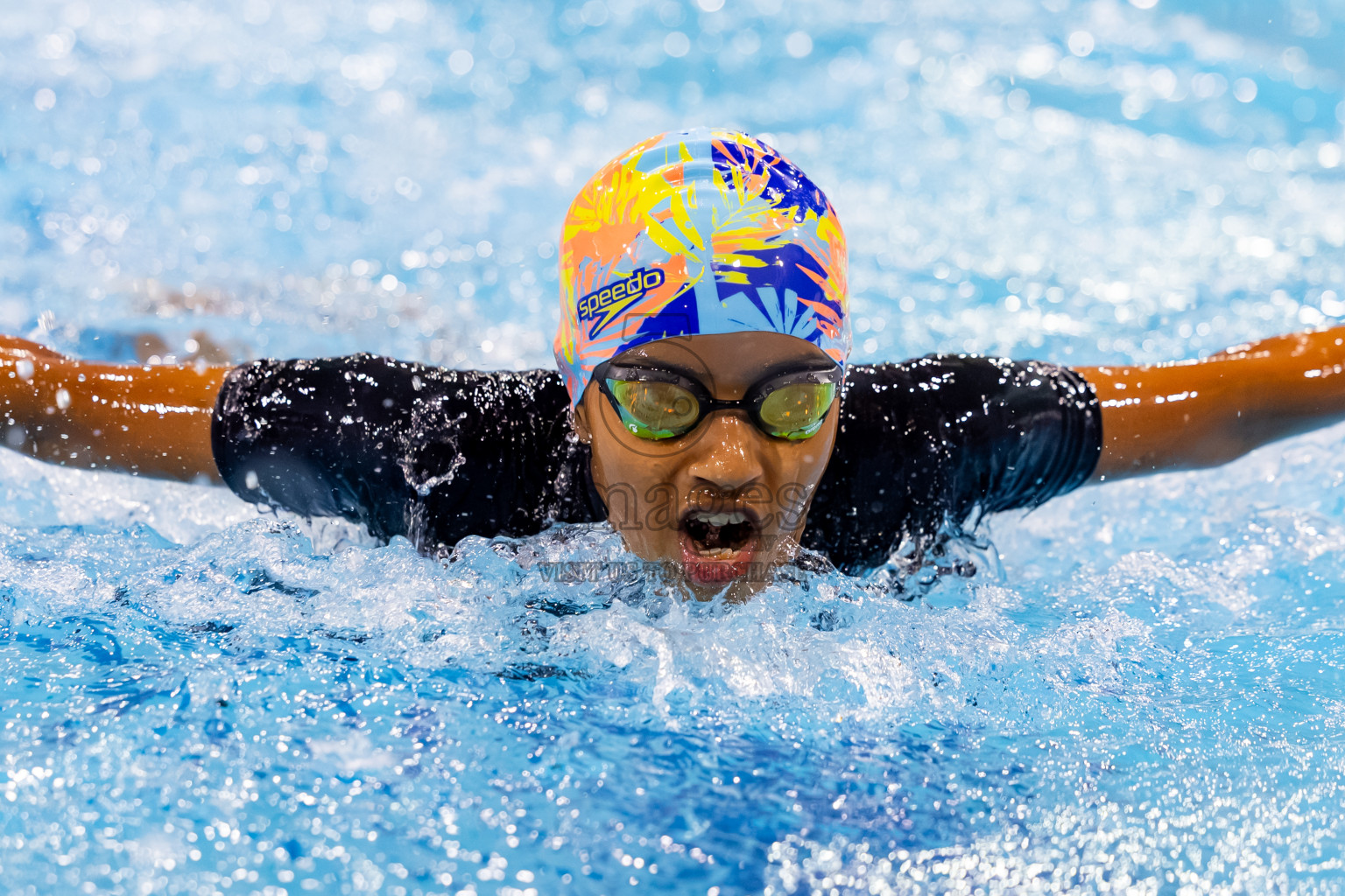 Day 3 of BML 21st Interschool Swimming Competition 2025 was held in Hulhumale' Swimming Pool, Hulhumale', Maldives on Monday, 13th October 2025. Photos: Nausham Waheed / images.mv