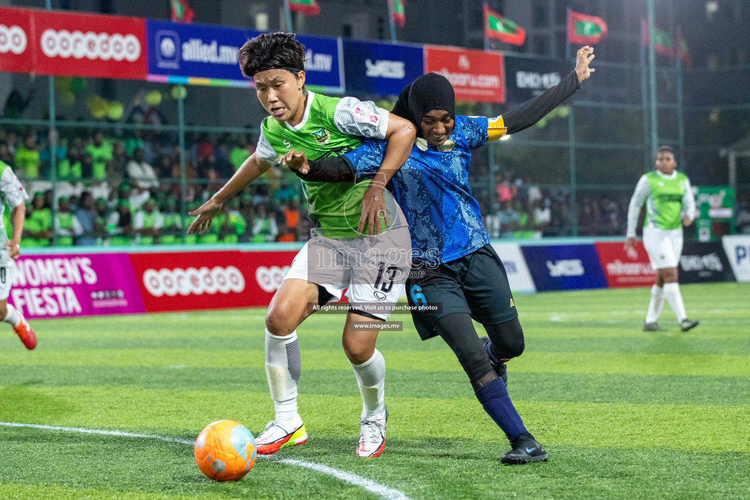 orts Limited vs WAMCO - in the Finals 18/30 Women's Futsal Fiesta 2021 held in Hulhumale, Maldives on 18 December 2021. Photos by Shuu Abdul Sattar