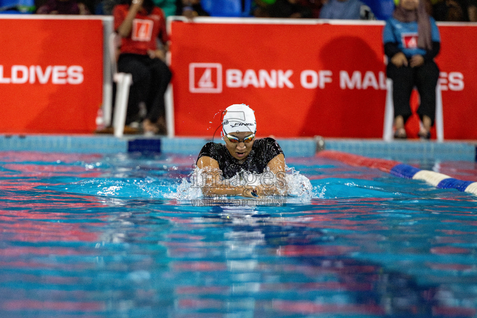 Day 5 of National Swimming Competition 2024 held in Hulhumale', Maldives on Tuesday, 17th December 2024. Photos: Hassan Simah / images.mv