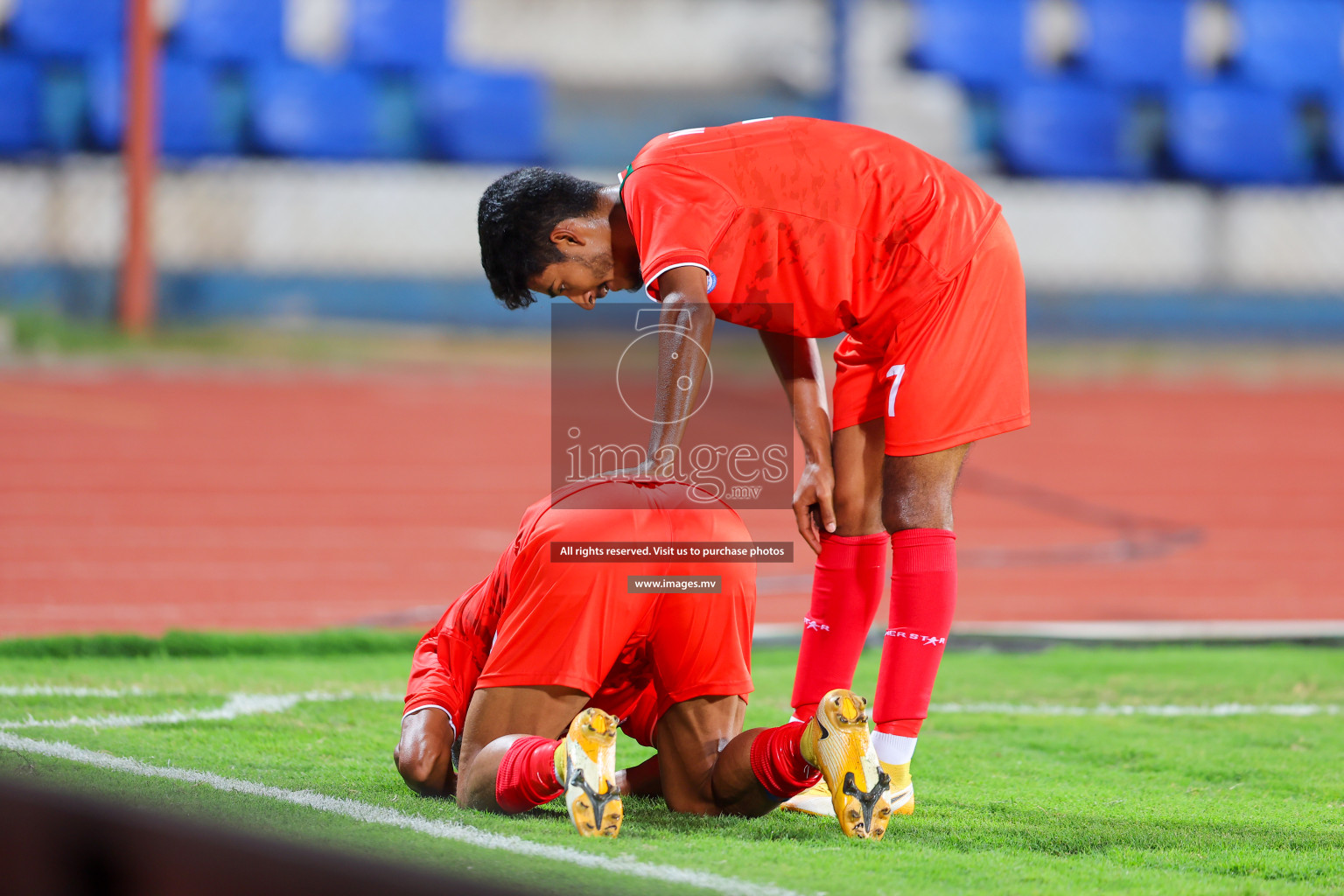 Bhutan vs Bangladesh in SAFF Championship 2023 held in Sree Kanteerava Stadium, Bengaluru, India, on Wednesday, 28th June 2023. Photos: Nausham Waheed, Hassan Simah / images.mv