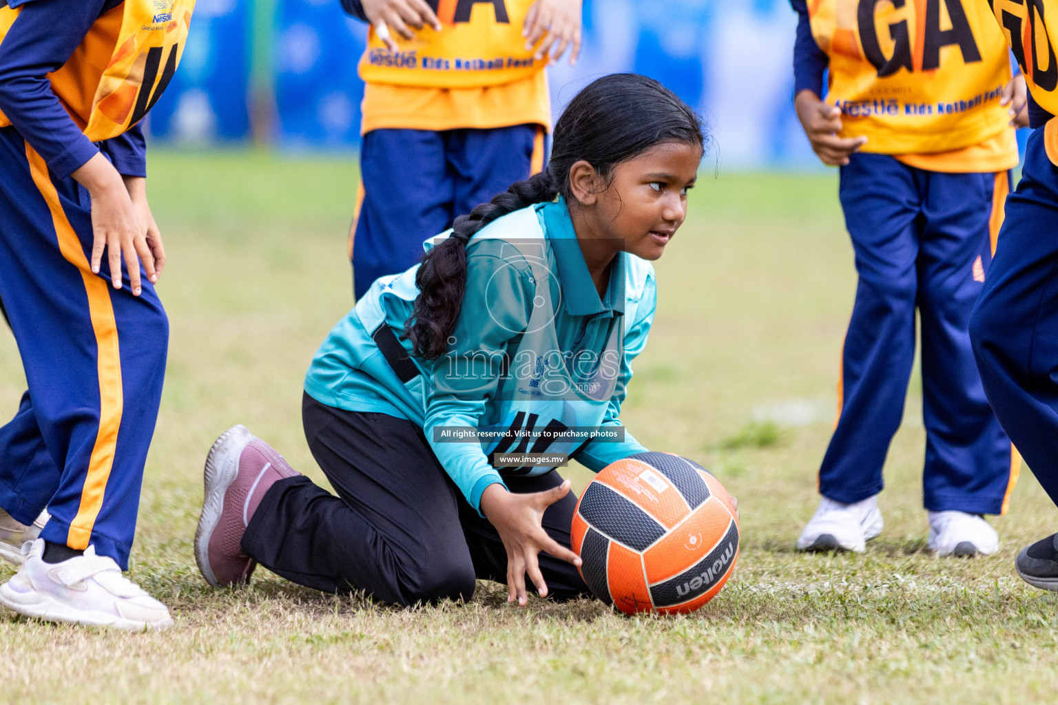 Day 2 of Nestle' Kids Netball Fiesta 2023 held in Henveyru Stadium, Male', Maldives on Thursday, 1st December 2023. Photos by Nausham Waheed / Images.mv