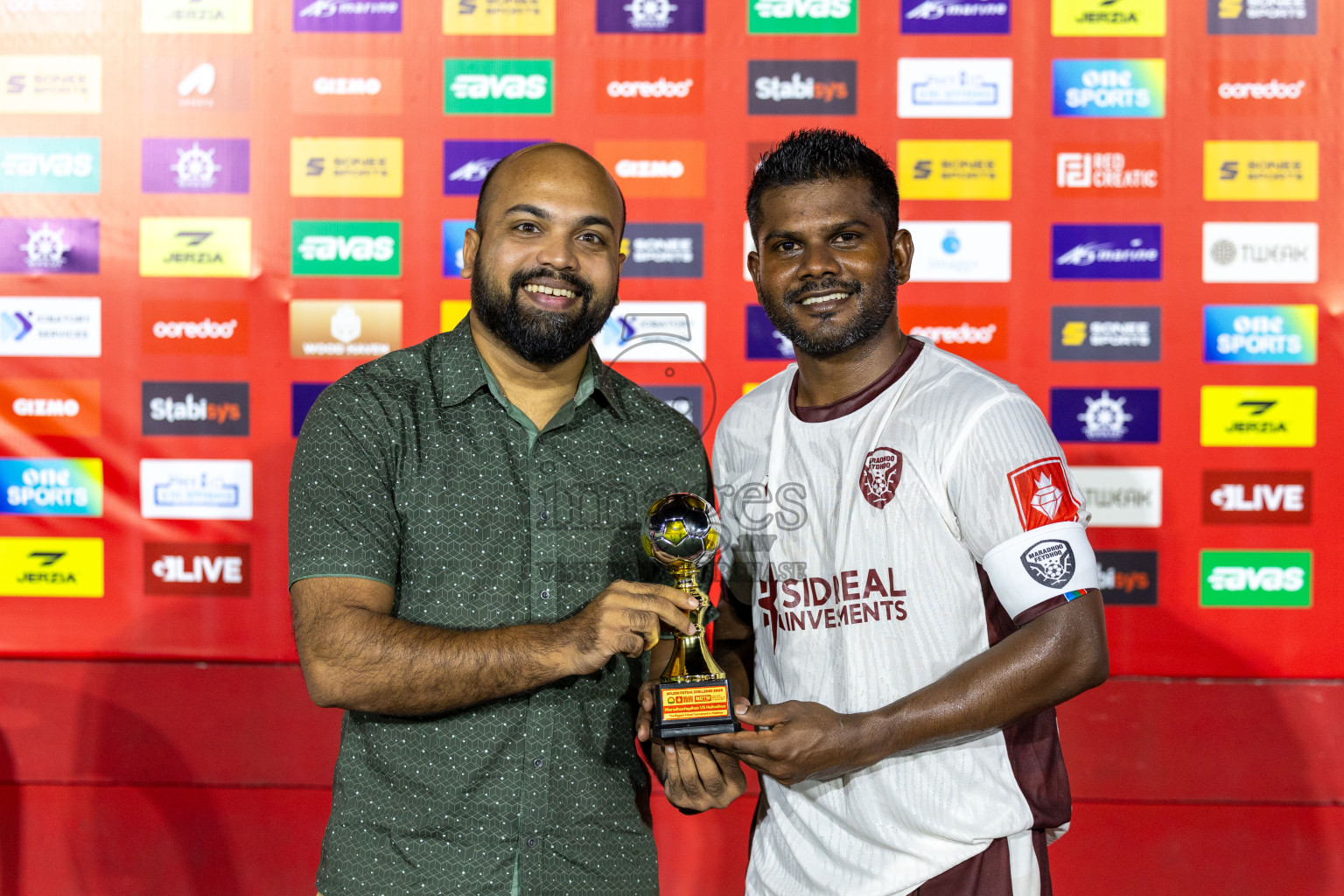 S. Maradhofeydhoo vs S. Hulhudhoo in Day 12 of Golden Futsal Challenge 2025 was held on Thursday, 16th January 2025, in Hulhumale', Maldives Photos: Mohamed Mahfooz Moosa / images.mv