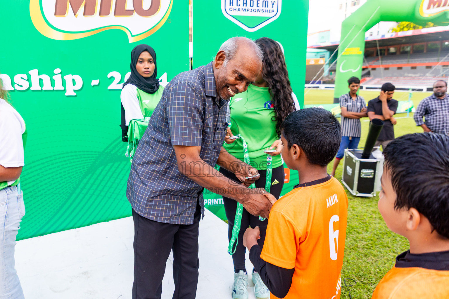 Day 2 of Under 10 MILO Academy Championship 2024 was held at National Stadium in Male', Maldives on Saturday, 27th April 2024. Photos: Nausham Waheed / images.mv