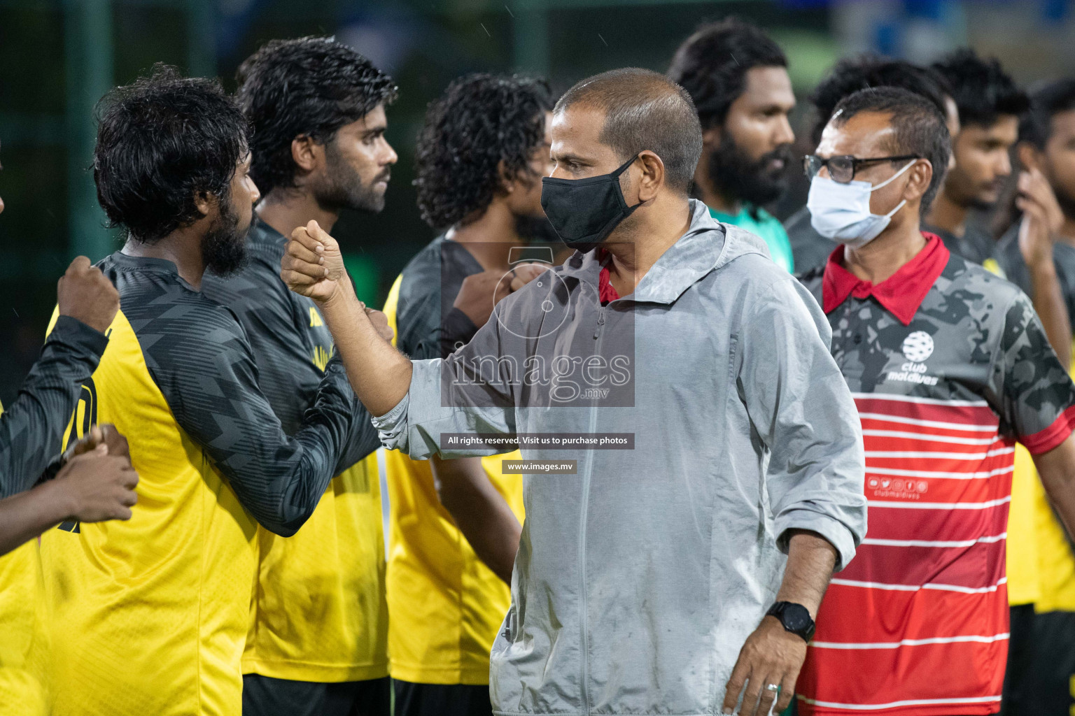 Team MPL vs Team RRC in the Quarter Finals of Club Maldives 2021 held at Hulhumale'; on 13th December 2021 Photos:Shu Abdul Sattar / images/mv