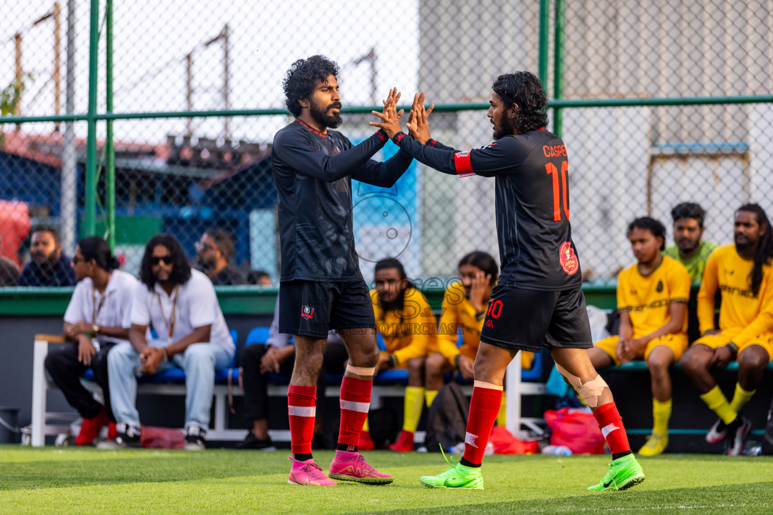 The One vs Fasthari SC in Day 15 of BG Futsal Challenge 2024 was held on Tuesday, 26th March 2024, in Male', Maldives Photos: Nausham Waheed / images.mv