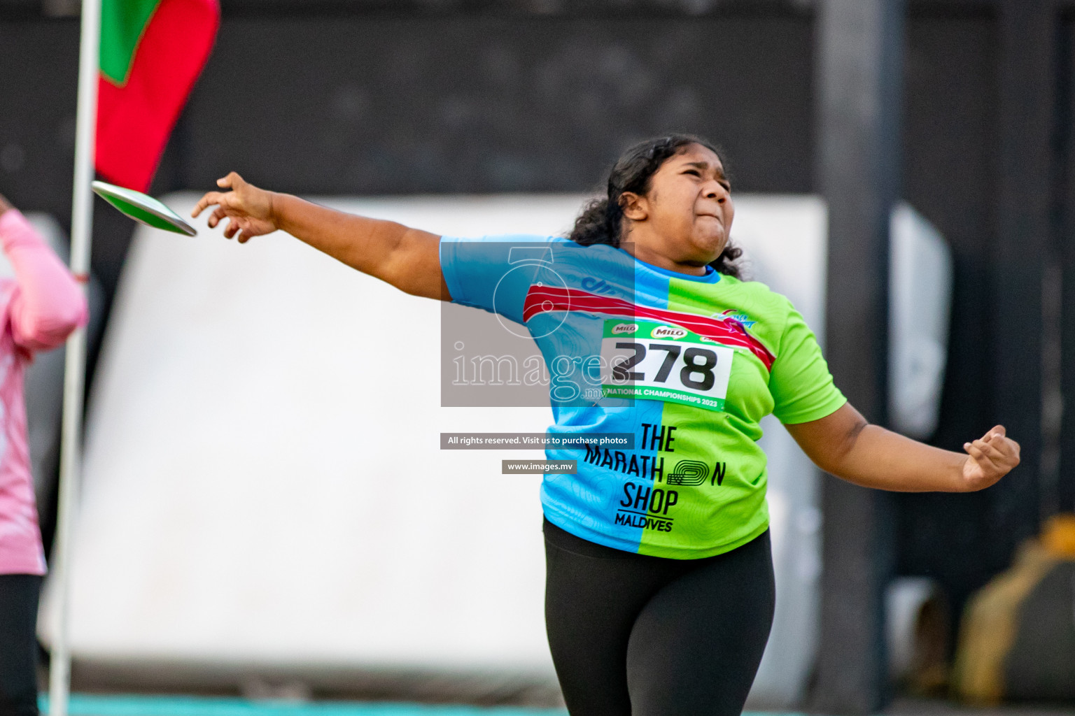 Day 2 of National Athletics Championship 2023 was held in Ekuveni Track at Male', Maldives on Friday, 24th November 2023. Photos: Hassan Simah / images.mv