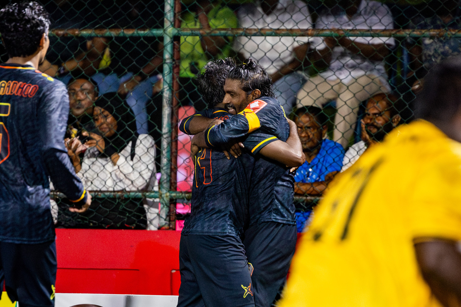 B Thulhaadhoo vs B Fehendhoo in Day 18 of Golden Futsal Challenge 2025 was held on Wednesday, 22nd January 2025, in Hulhumale', Maldives. Photos: Nausham Waheed / images.mv