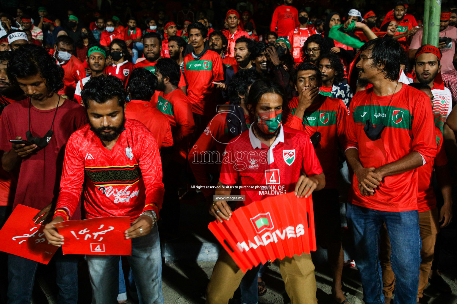 Maldives vs Nepal in SAFF Championship 2021 held on 1st October 2021 in Galolhu National Stadium, Male', Maldives