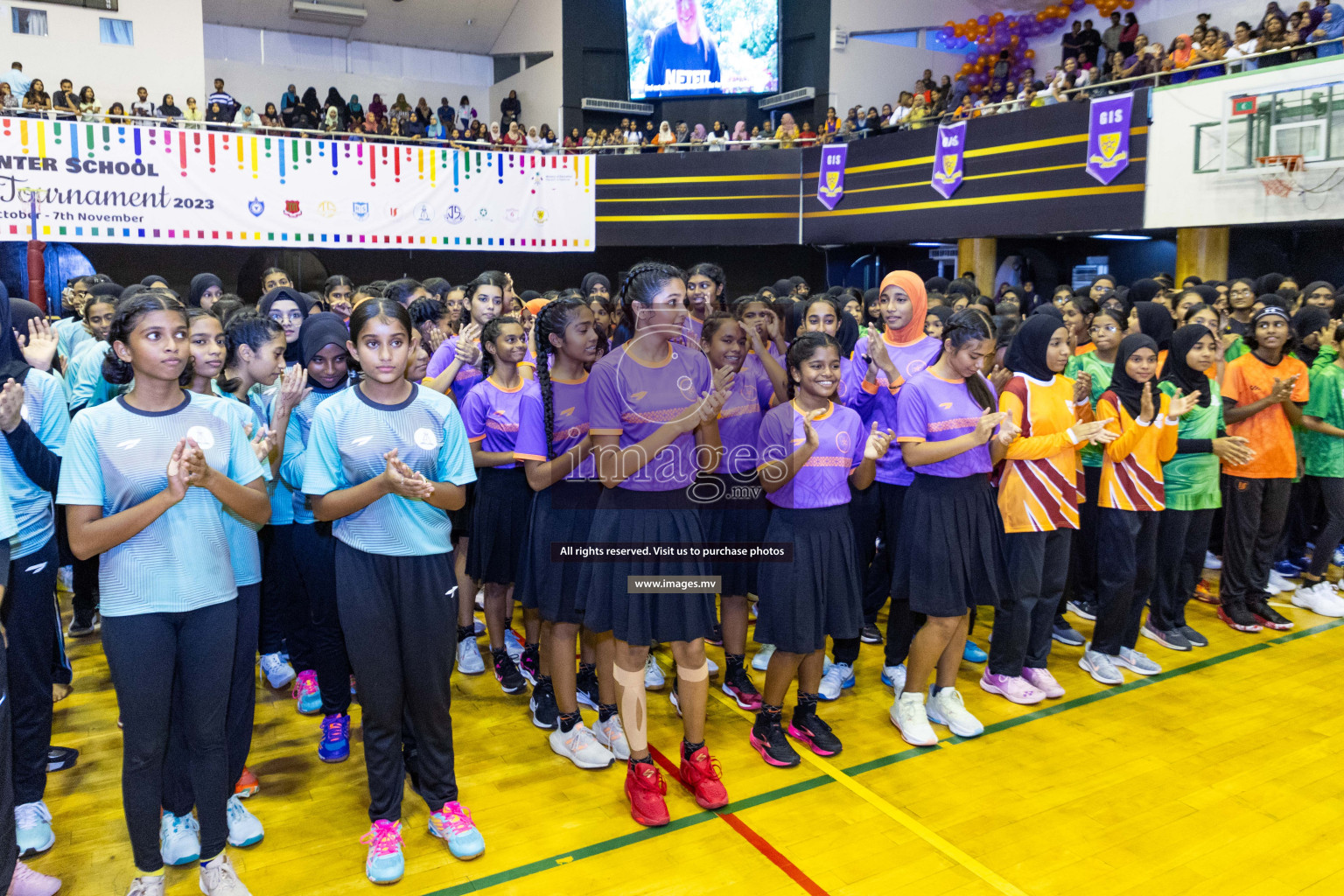 Final of 24th Interschool Netball Tournament 2023 was held in Social Center, Male', Maldives on 7th November 2023. Photos: Nausham Waheed / images.mv