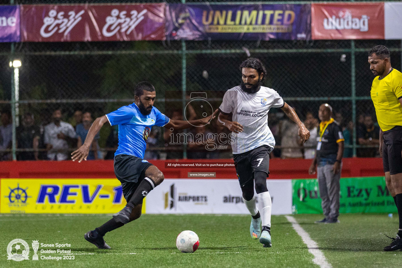 K. Guraidhoo vs TK. Dhiffushi in Day 4 of Golden Futsal Challenge 2023 on 08 February 2023 in Hulhumale, Male, Maldives