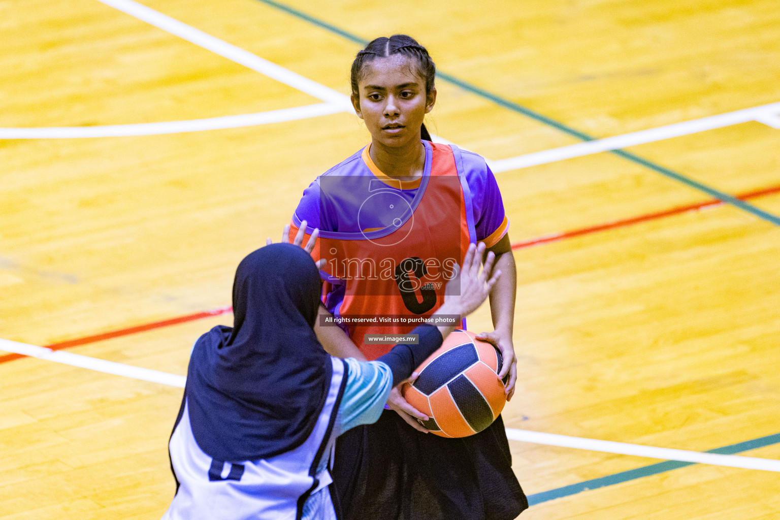 Day2 of 24th Interschool Netball Tournament 2023 was held in Social Center, Male', Maldives on 28th October 2023. Photos: Nausham Waheed / images.mv