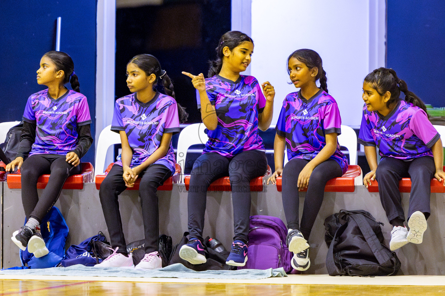 Netgen A vs N Sports Academy A in Day 3 of 3rd Netball Junior Championship, held at Social Center on Tuesday, 21st January 2025 . Photos: Nausham Waheed / images.mv