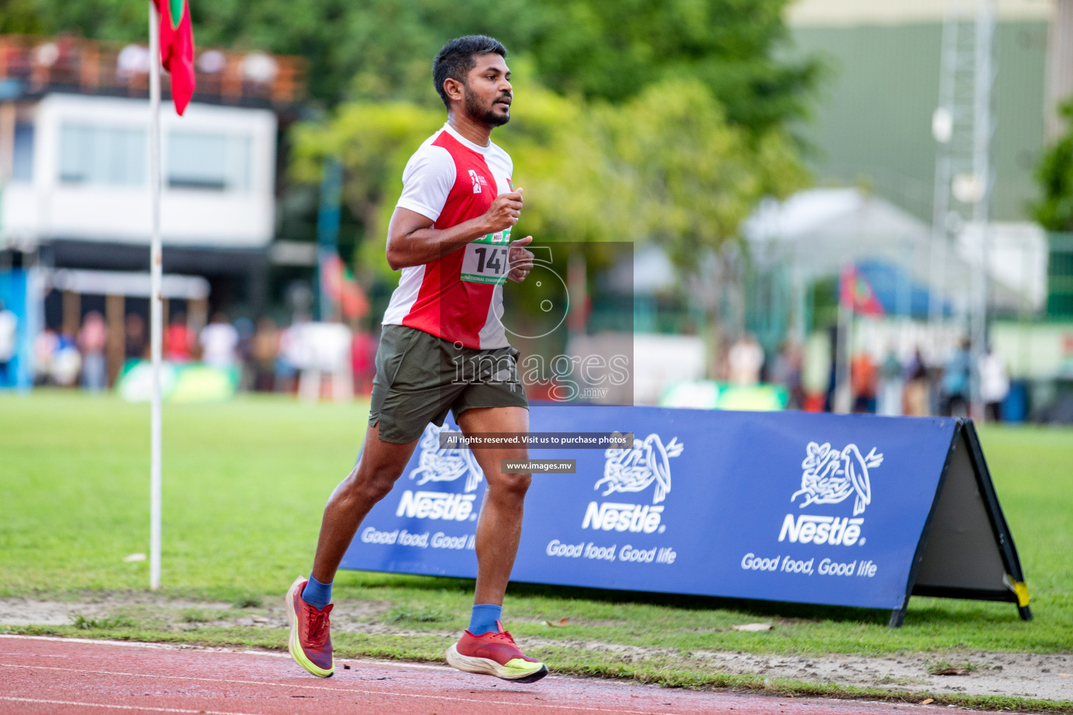 Day 2 of National Athletics Championship 2023 was held in Ekuveni Track at Male', Maldives on Friday, 24th November 2023. Photos: Hassan Simah / images.mv