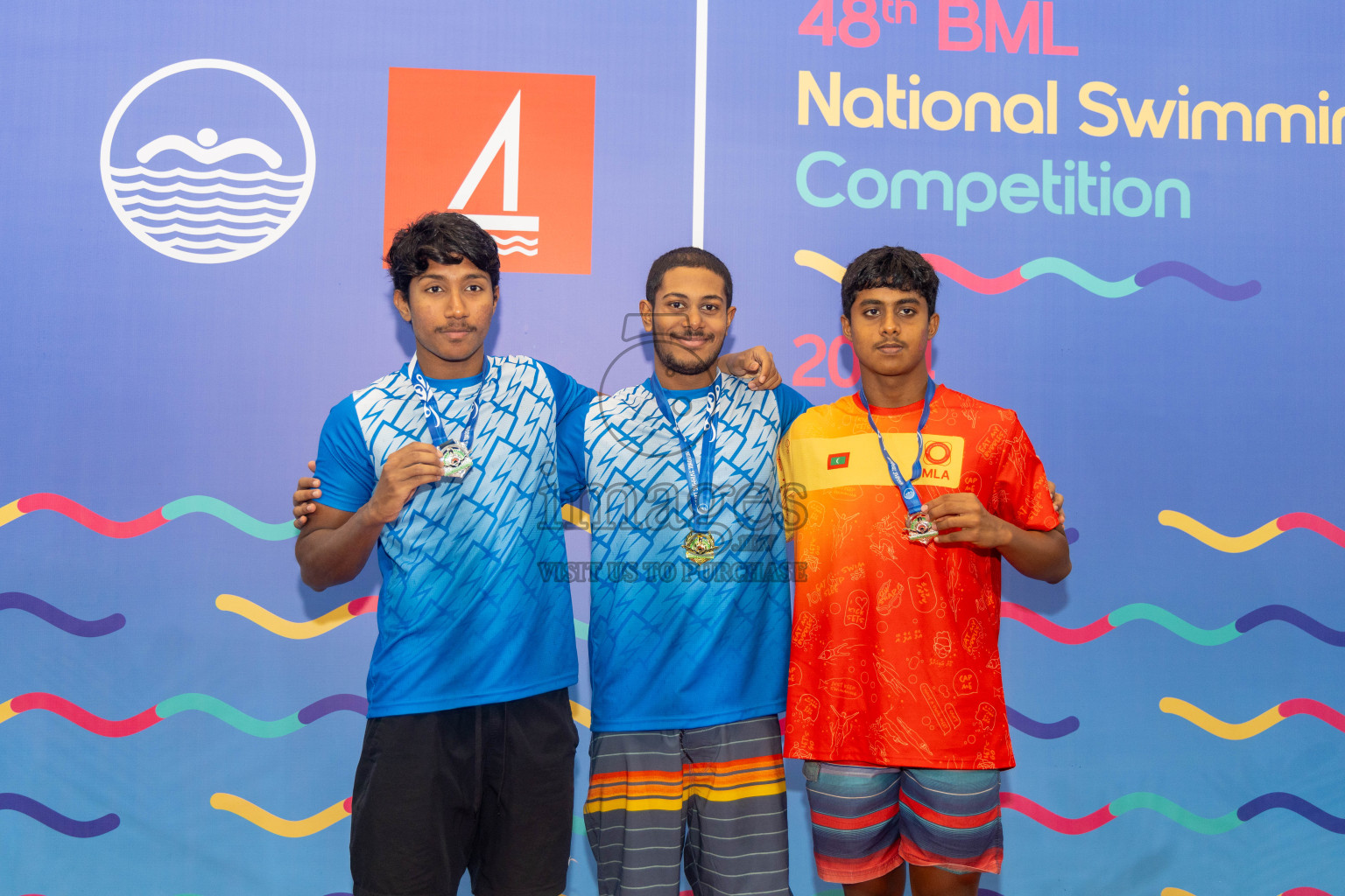 Day 6 of National Swimming Competition 2024 held in Hulhumale', Maldives on Wednesday, 18th December 2024. Photos: Mohamed Mahfooz Moosa / images.mv