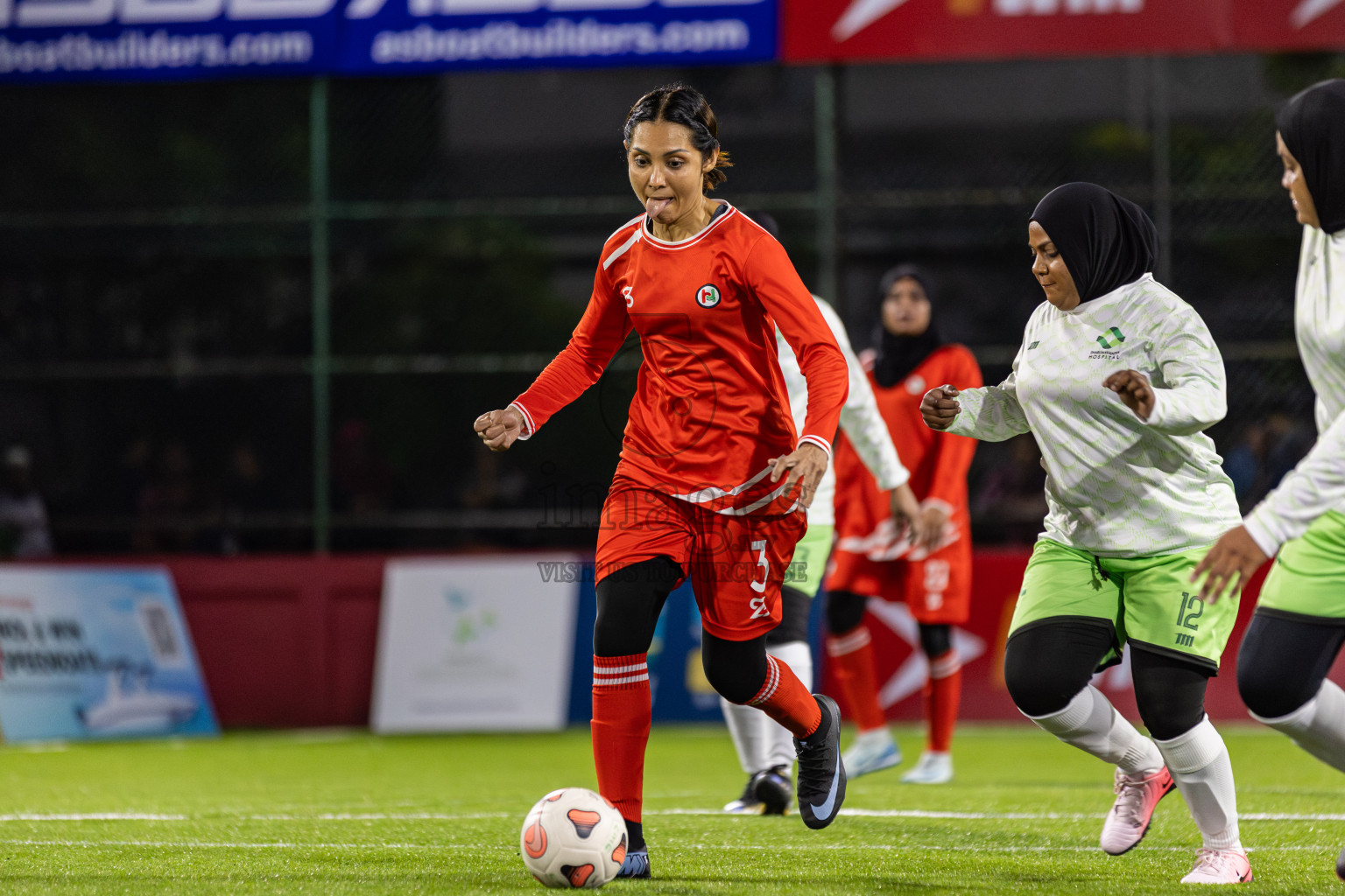 Team Dharumavantha vs Health Recreation Club  in Day 2 of Kings Cup of Club Maldives Cup 2025 held in Rehendi Futsal Ground, Hulhumale', Maldives on Sanday, 31th August 2025. Photos: Areef / images.mv