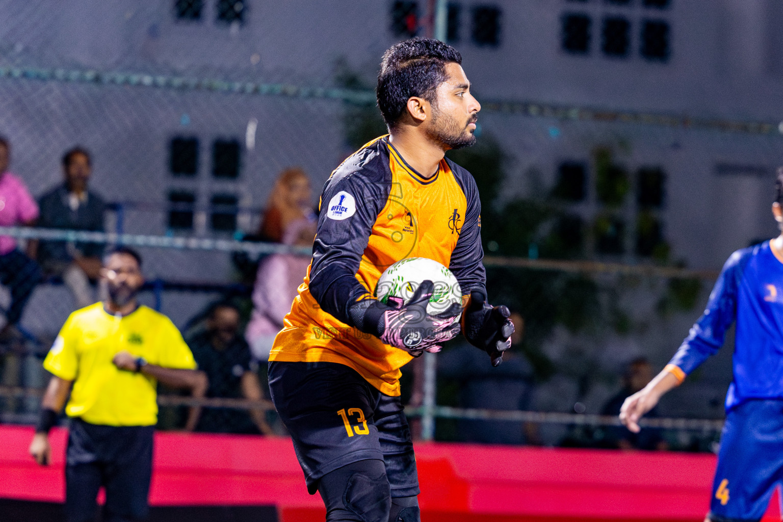 Dharumavantha vs Customs RC in Day 13 of Office League 2025 was held on Monday, 28th April 2025 in Hulhumale', Maldives. Photos: Nausham Waheed / images.mv