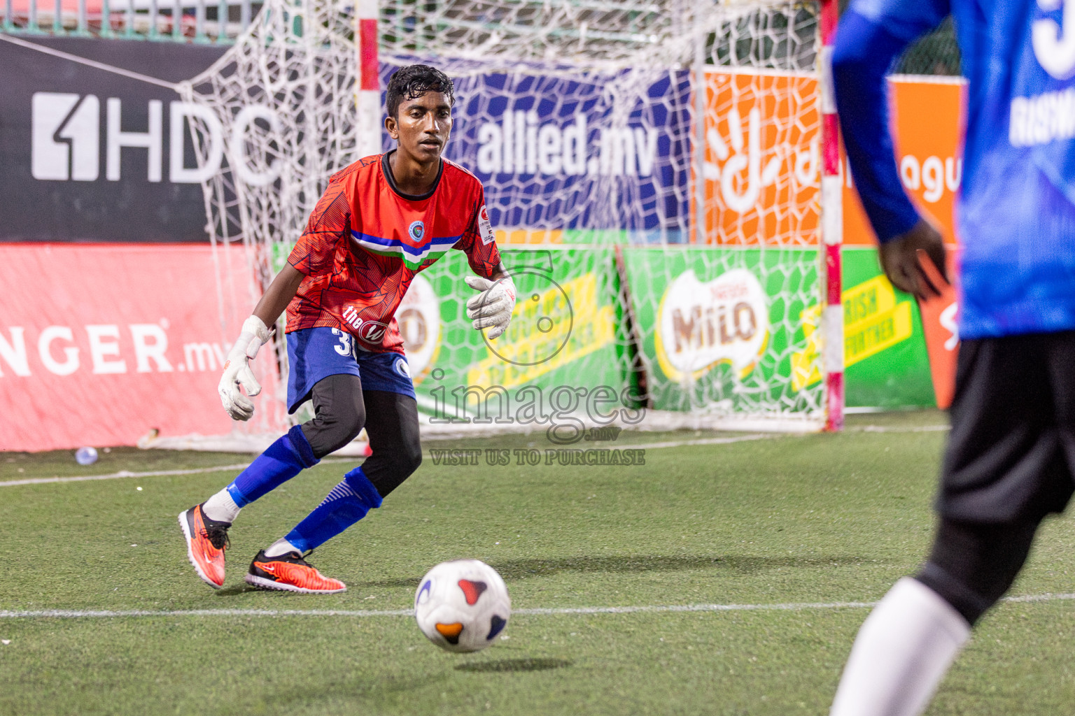 Prison Club vs Police Club in Club Maldives Cup 2024 held in Rehendi Futsal Ground, Hulhumale', Maldives on Saturday, 28th September 2024. Photos: Hassan Simah / images.mv