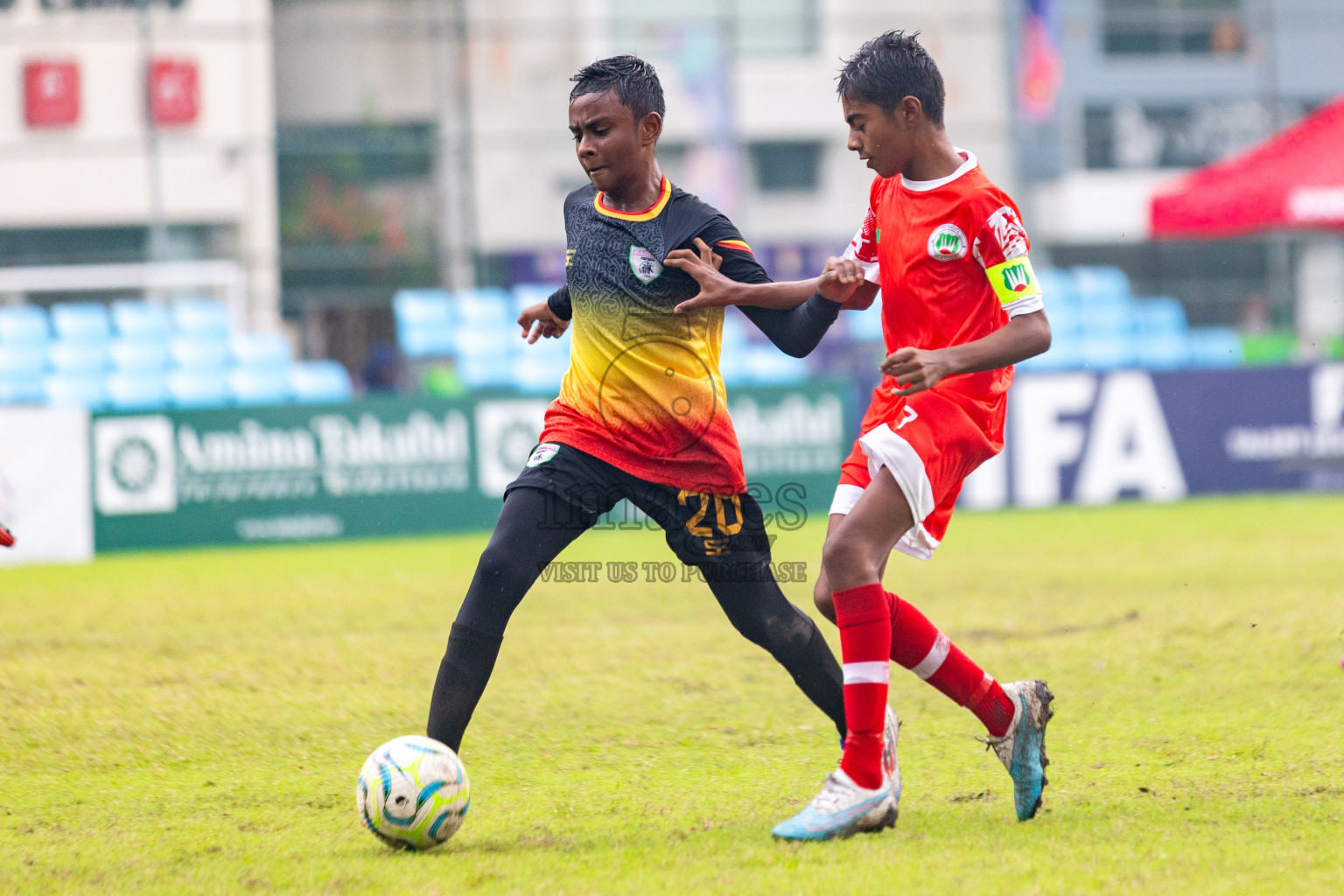 Eagles vs Hurriya in day 6 of Dhivehi Youth League 2024 held at Henveiru Stadium on Saturday 30th November 2024. Photos: Shuu Abdul Sattar/ Images.mv