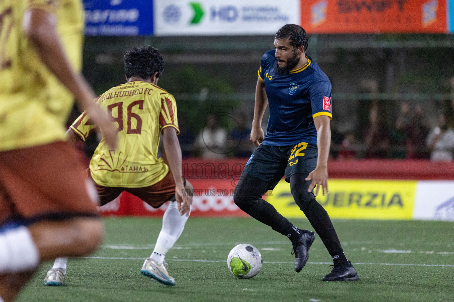 N Holhudhoo vs N Velidhoo in Day 7 of Golden Futsal Challenge 2024 was held on Saturday, 20th January 2024, in Hulhumale', Maldives Photos: Nausham Waheed / images.mv