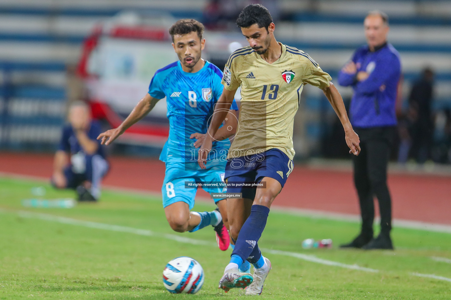 India vs Kuwait in SAFF Championship 2023 held in Sree Kanteerava Stadium, Bengaluru, India, on Tuesday, 27th June 2023. Photos: Nausham Waheed, Hassan Simah / images.mv