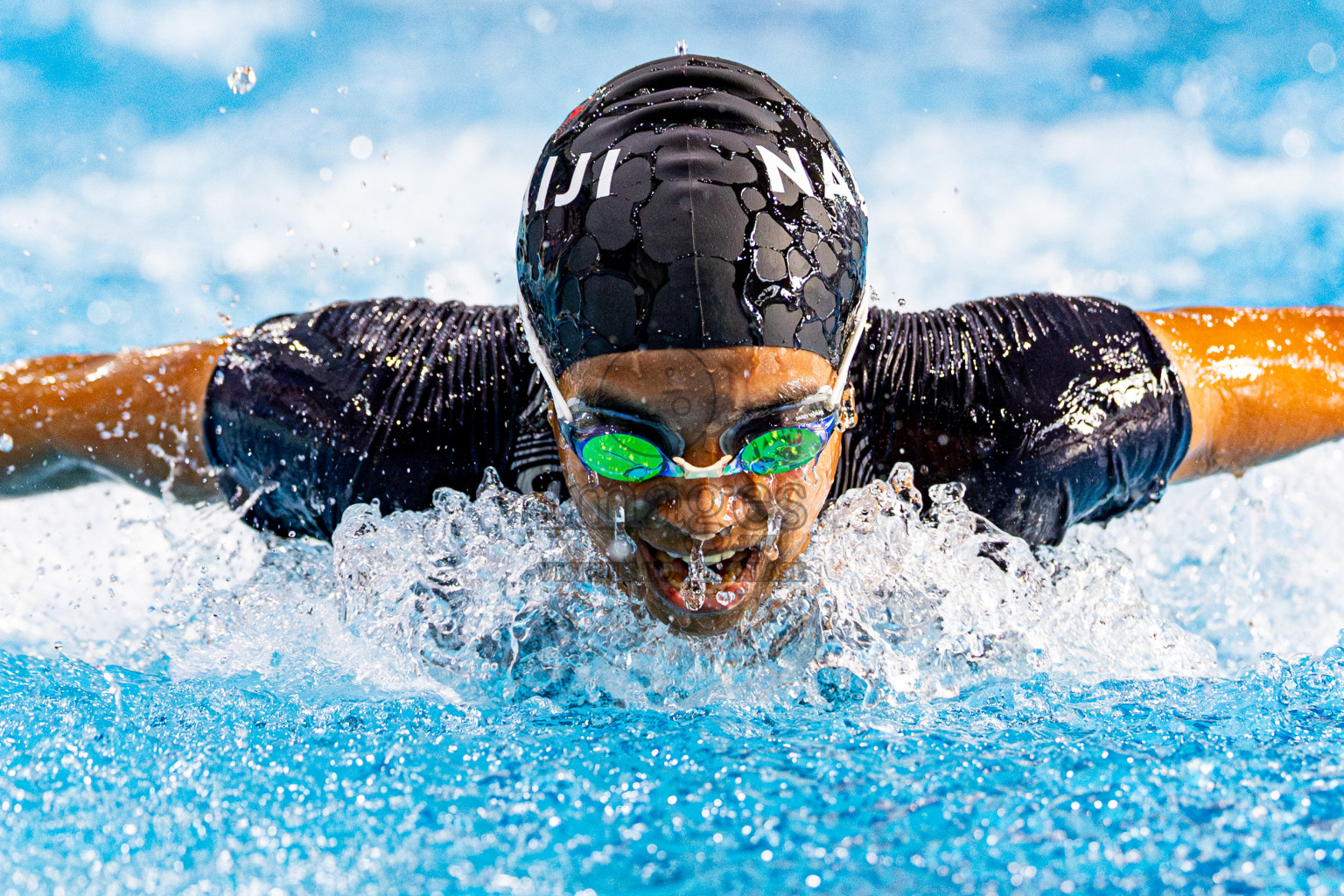 Day 4 of 1st National Short Course Swimming Competition held in Hulhumale', Maldives on Tuesday, 17th June 2025. Photos: Nausham Waheed / images.mv