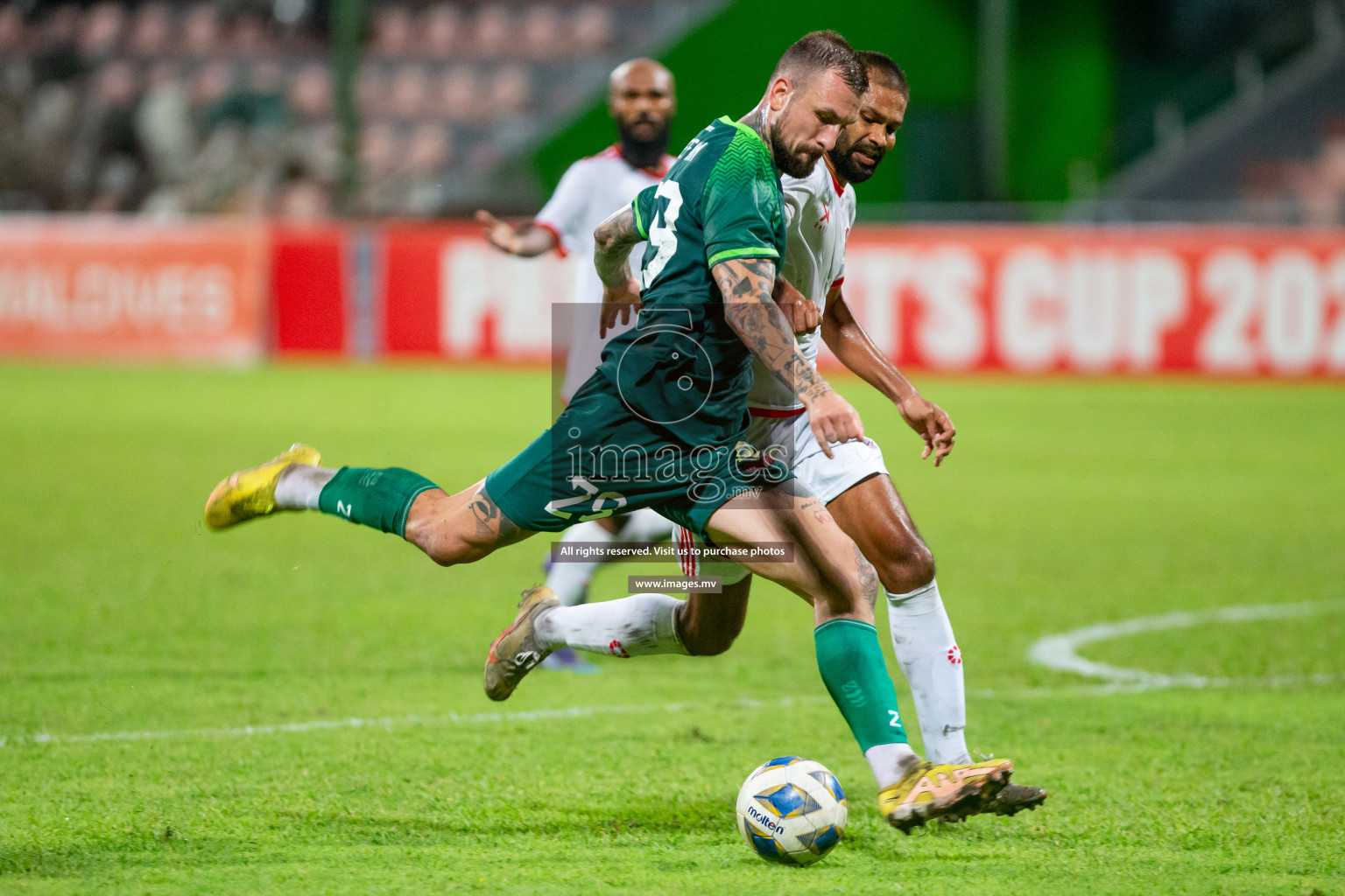 Maziya Sports & Recreation vs Buru Sports Club in President's Cup 2023, held on 20 April 2023 in National Football Stadium, Male', Maldives Photos: Hassan Simah, Mohamed Mahfooz